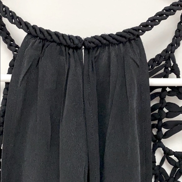 Joie Montara Macramé Sleeveless Silk Top - Picture 11 of 14